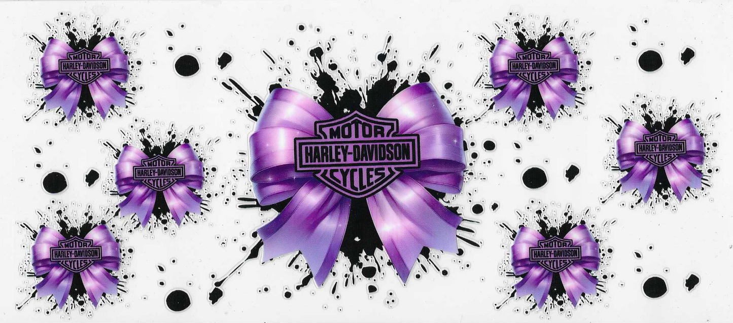 Harley Davidson Purple Bows
