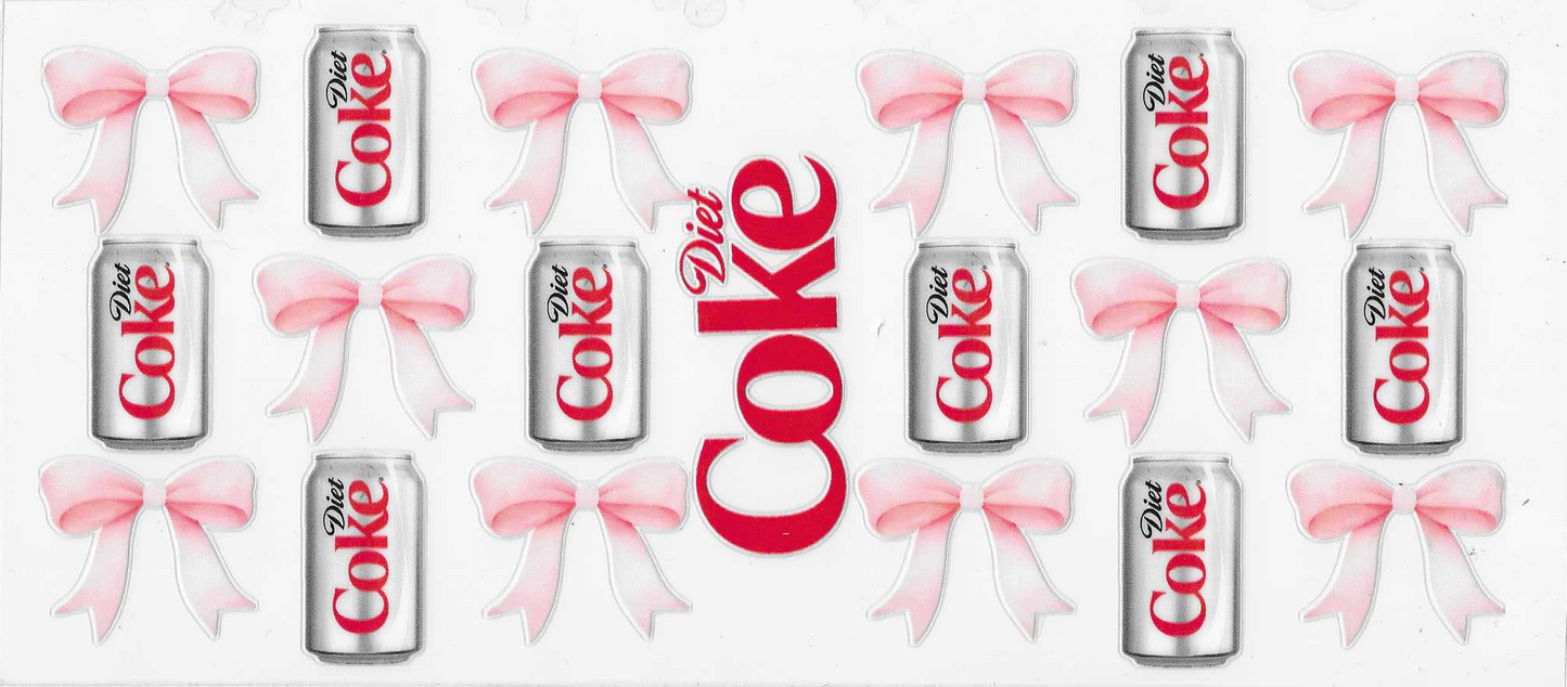 Diet Coke With Pink Bows