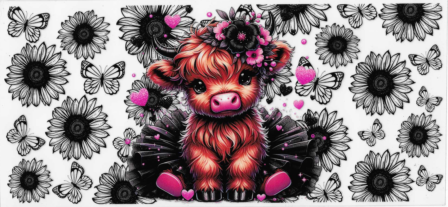 Pink & Black Cow