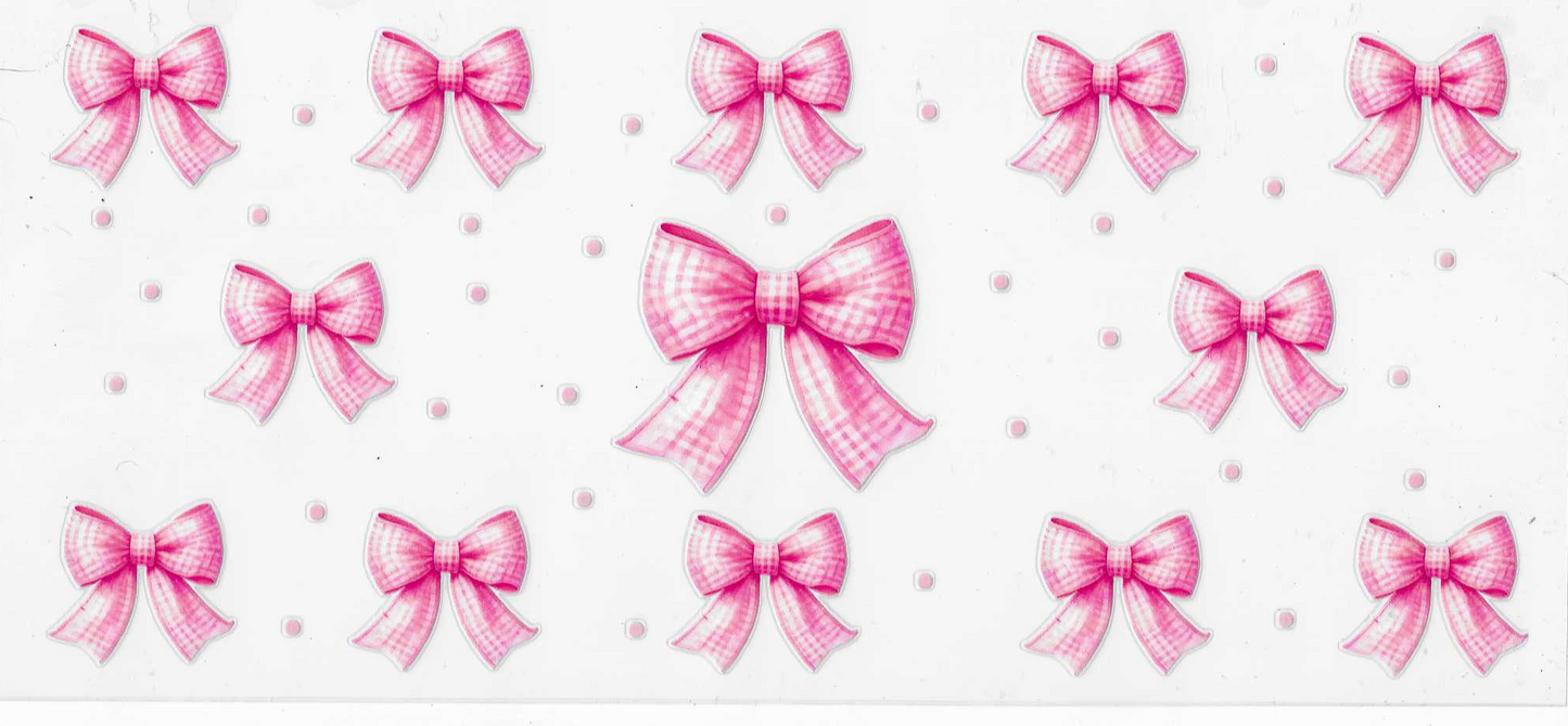 Pink Checkered Bows