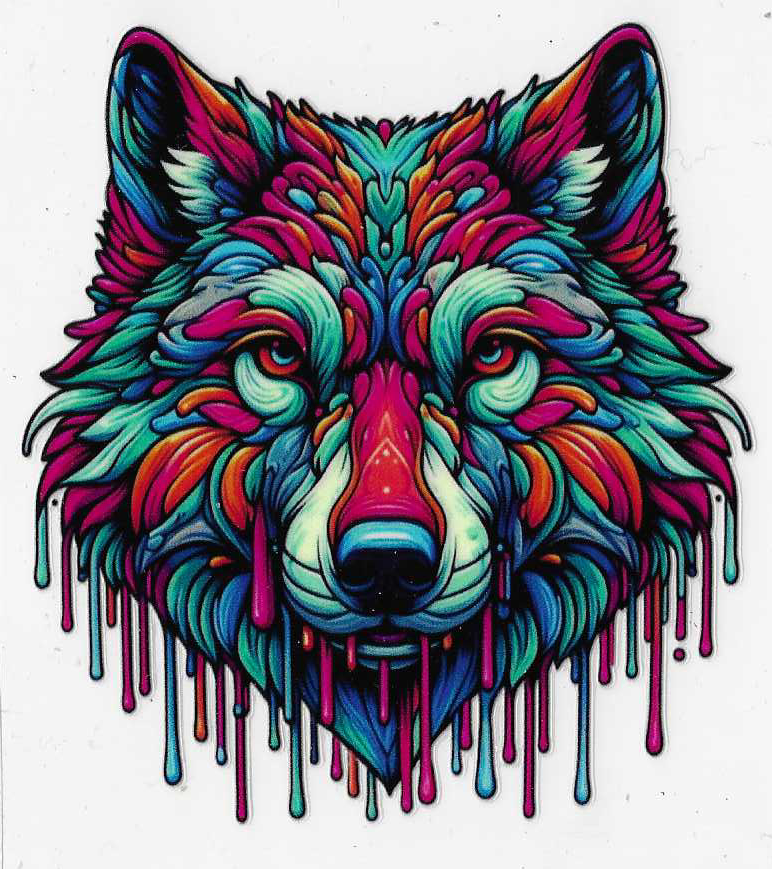 Colorful Wolf