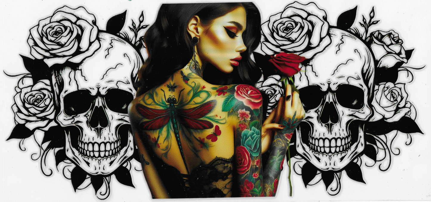 Holographic Skull & Roses