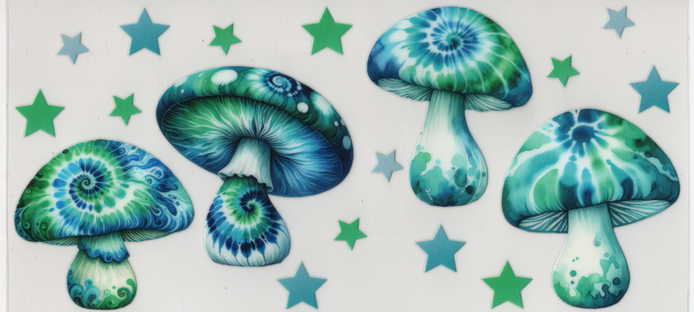 Tye Dye Mushrooms