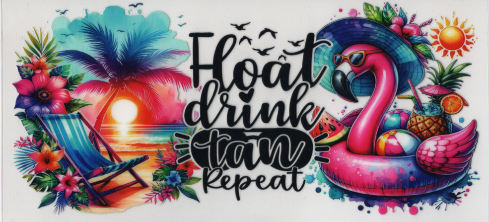 Float Drink Tan Repeat