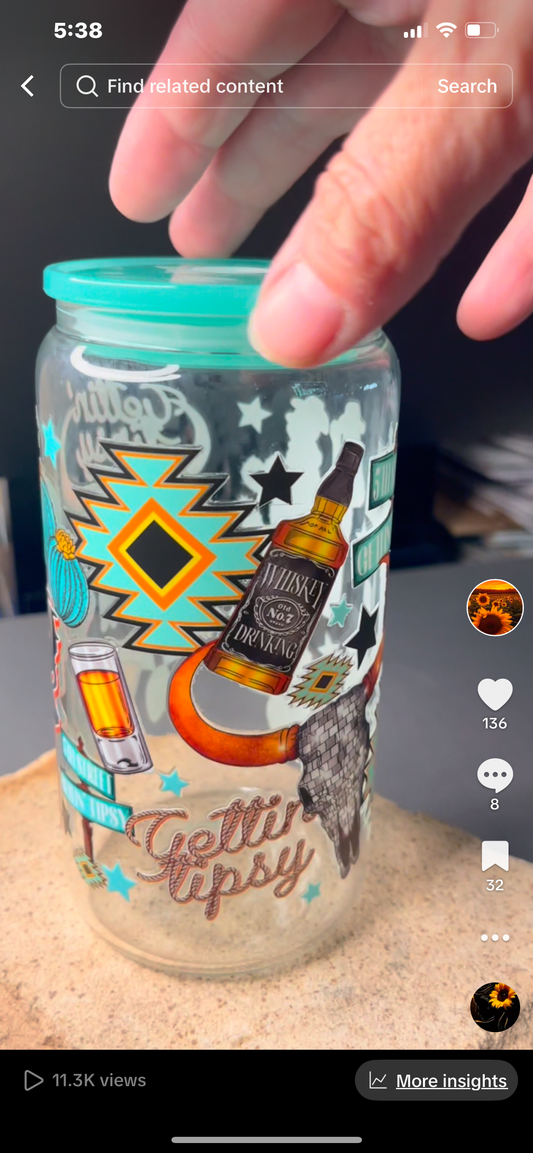 Premade Getting Tipsy Cup