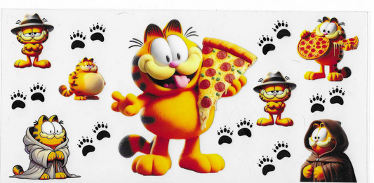 Garfield Eating Pizza
