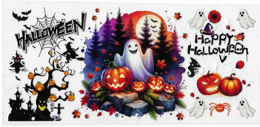 Halloween Ghost With Pumpkin