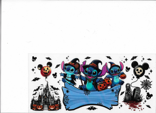 Halloween Stitch With Witch Hat