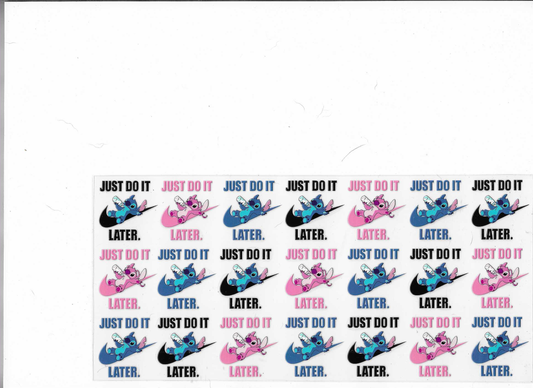 Just Do It Later With Stitch & Angel