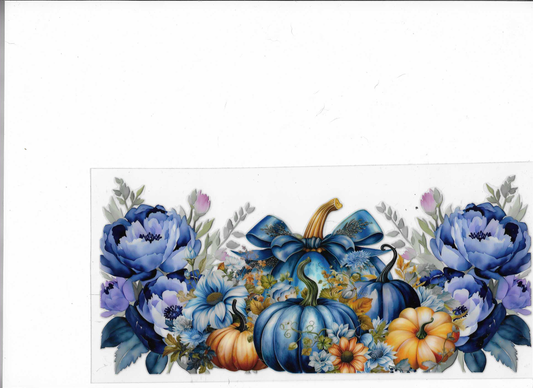 Blue Floral Pumpkin’s