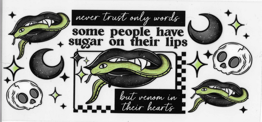 Never Trust Only Words