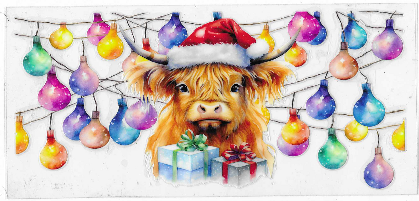 Christmas Cow With Lights