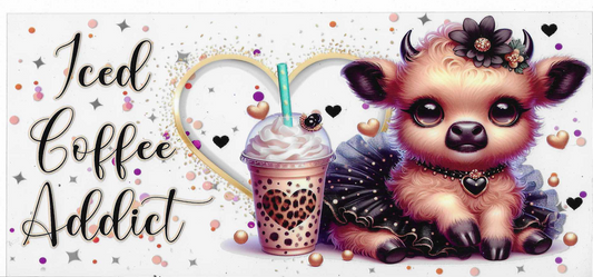 Iced Coffee Addict Cow