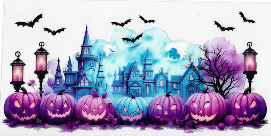 Purple & Blue Halloween Spooky