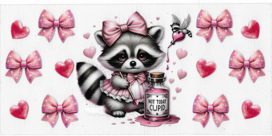 Racoon With Pink Bows