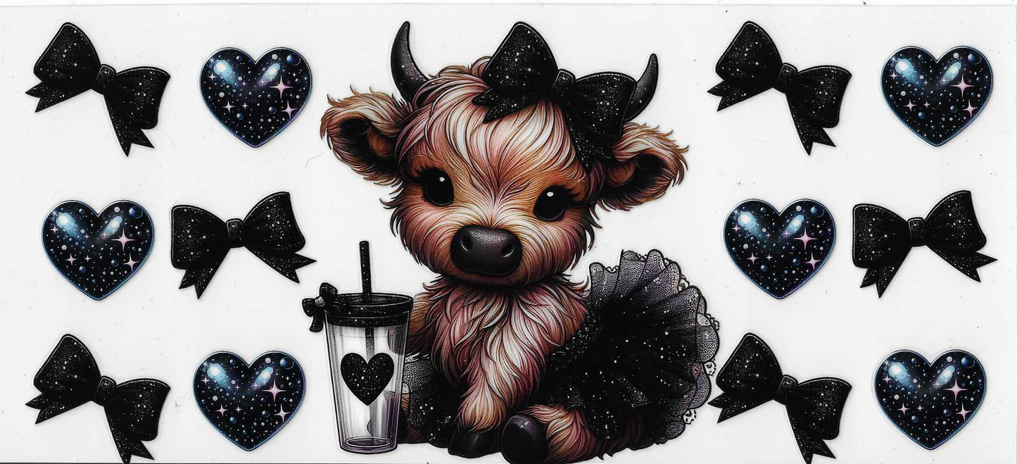 Black Bows With Cow