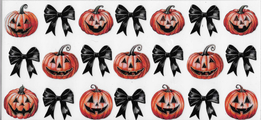 Black Bow & Pumpkins