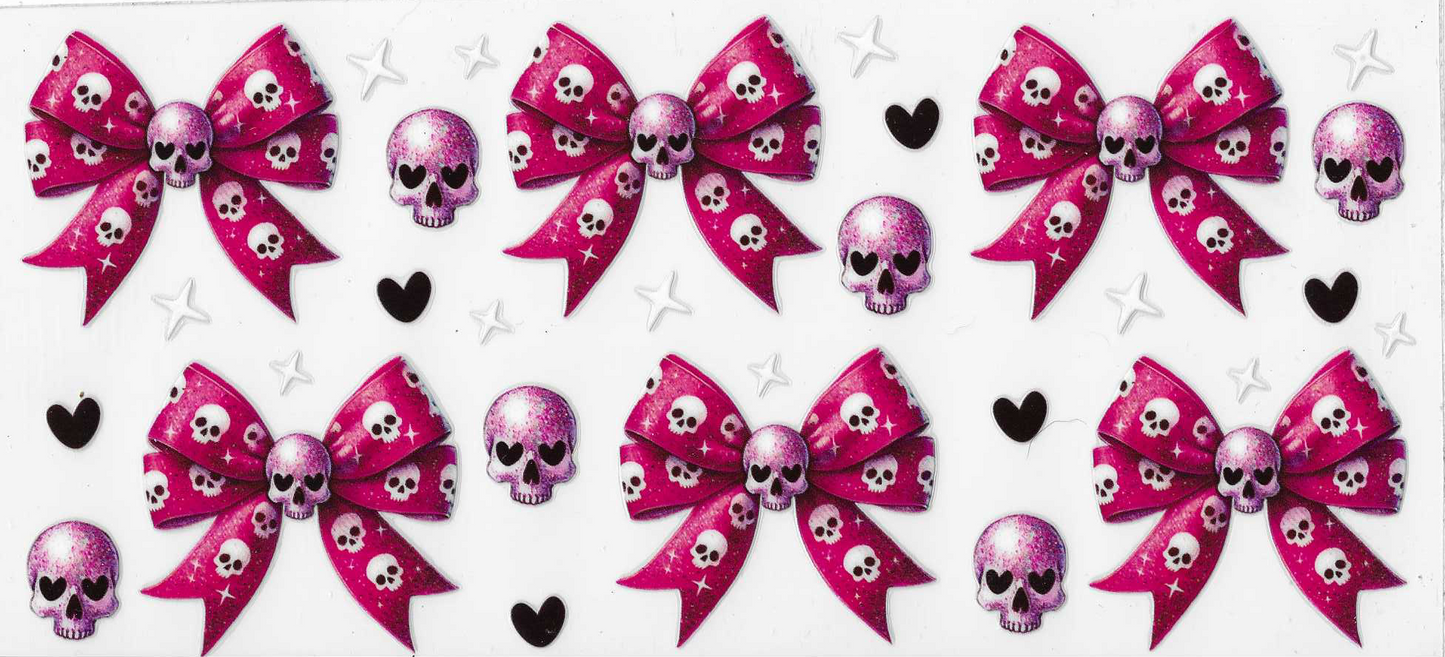 Red Bows With Skulls
