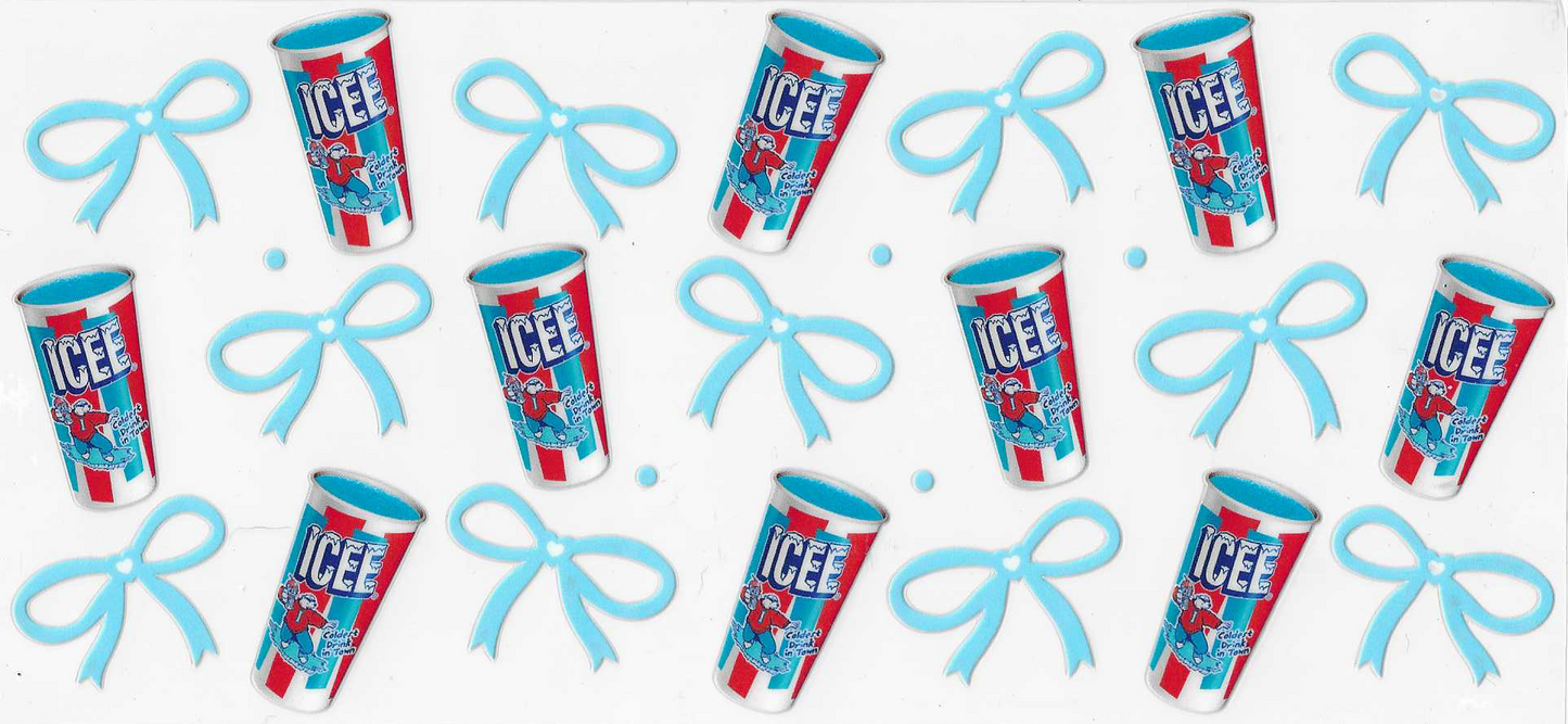 Icee With Blue Bows