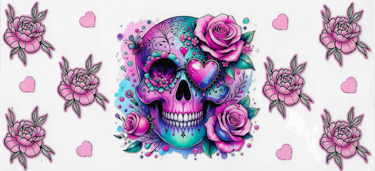 Sugar Skull With Roses