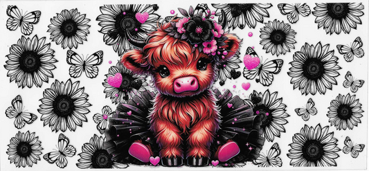 Pink & Black Cow