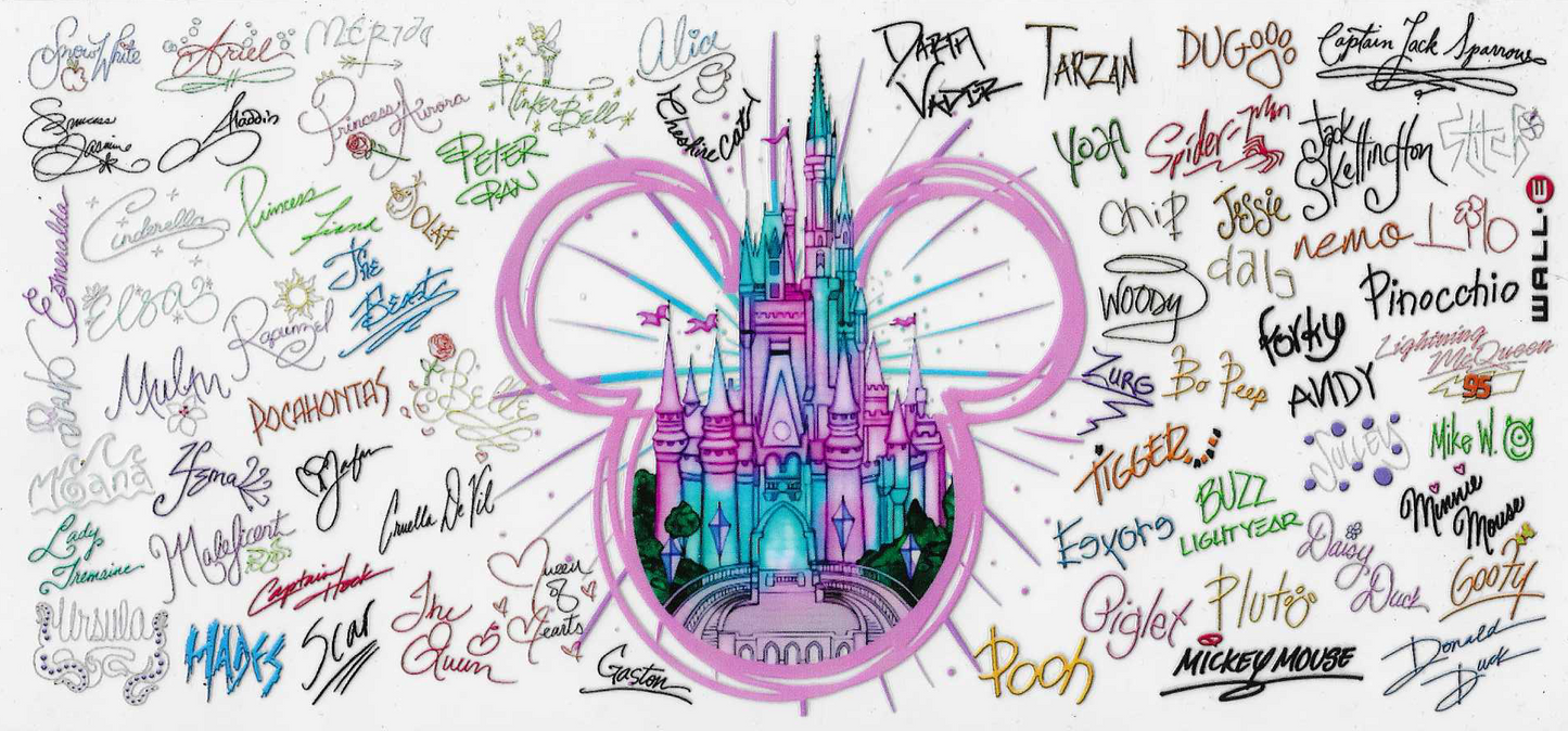 Disney Castle With Names