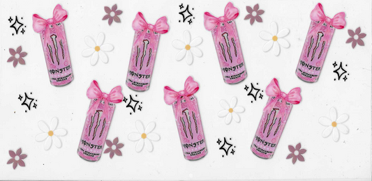 Pink Monster With Flowers