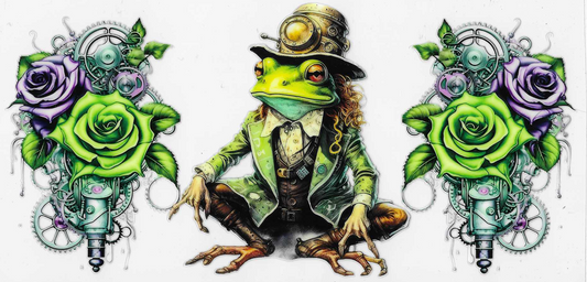 Frog With Roses