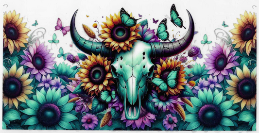 Sunflower Bull Skull