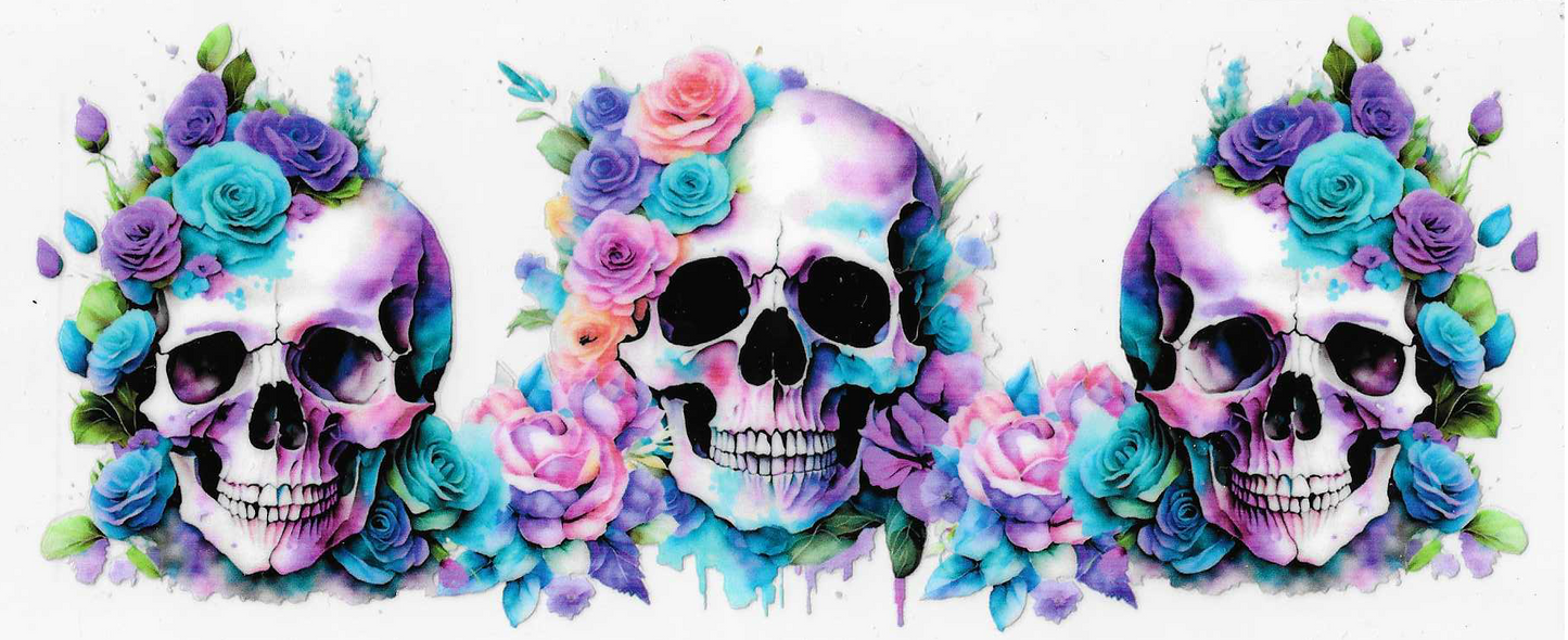 Skull With Flowers