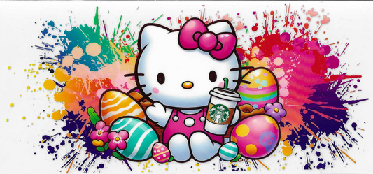 Easter Hello Kitty With Starbucks