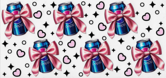 Pepsi With Pink Bows & Hearts