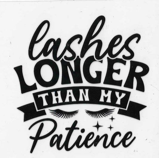 Lashes Longer Than My Patience