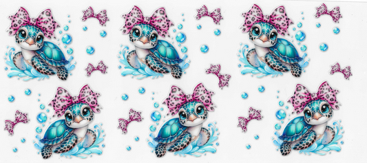Turtles With Pink Bows