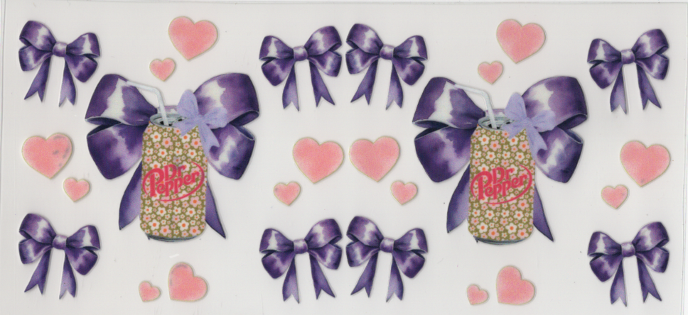 Dr Pepper With Purple Bows