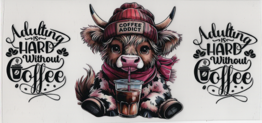 Coffee Addict Cow