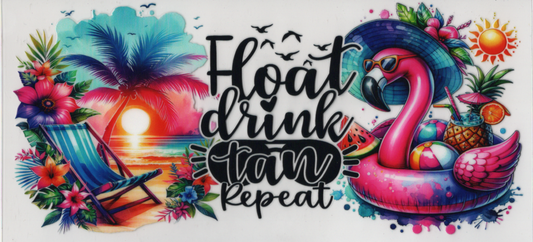 Float Drink Tan Repeat