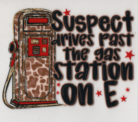 Suspect Drives Past the Gas Station