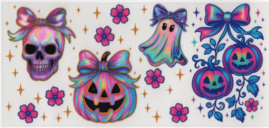 Purple Blue & Pink Halloween